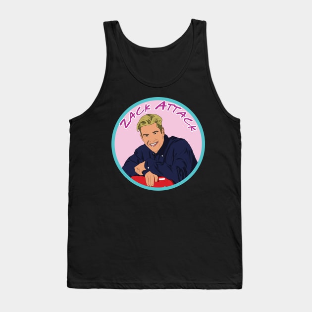 Zack Morris Zack Attack Tank Top by NostalgiaUltra